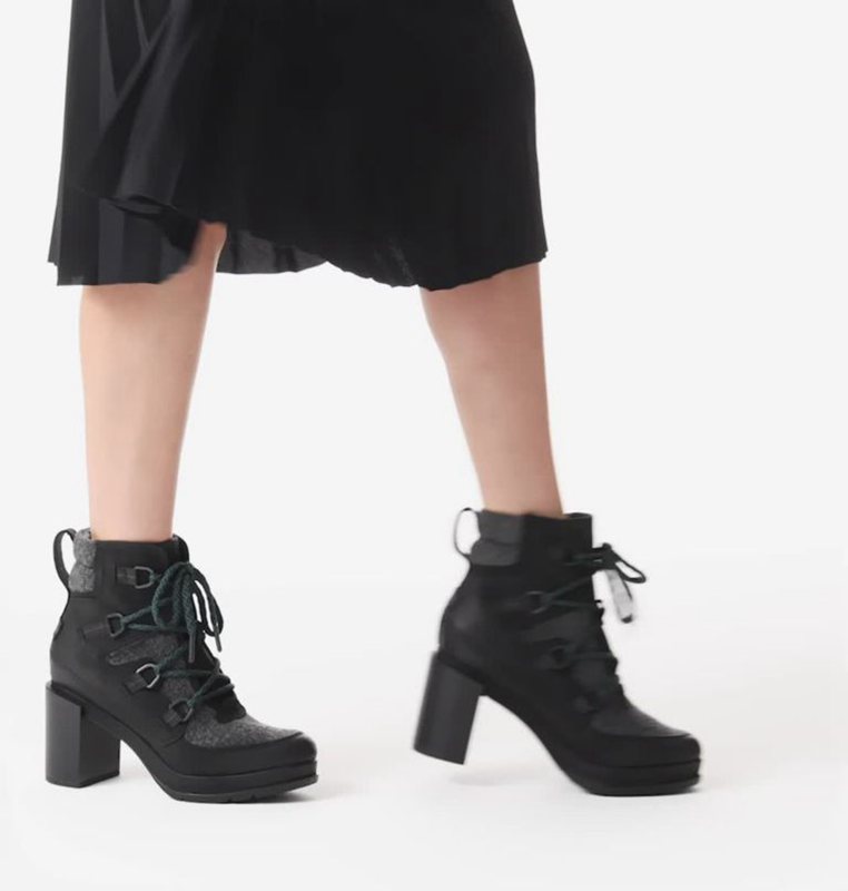 Sorel Dam Stövlar Svarta/Grå - Blake™ Lace Höga - JHT-472906